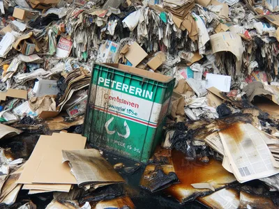 отходы бумаги и картона, загрязненные нефтепродуктами (содержание нефтепродуктов менее 15%