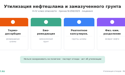 Утилизация нефтешлама и замазученного грунта