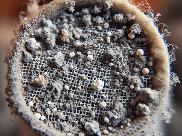 ткань фильтровальная из натурального волокна, загрязненная оксидами кремния и соединениями щелочных и щелочноземельных металлов