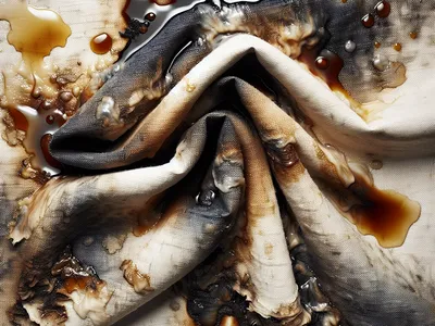 ткань из натуральных и смешанных волокон, загрязненная нефтепродуктами (содержание нефтепродуктов 15 % и более)