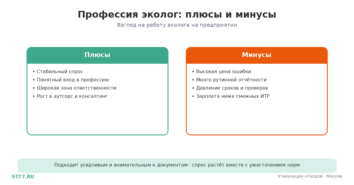 Профессия эколог: плюсы и минусы работы