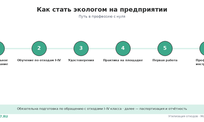 Как стать экологом на предприятии с нуля
