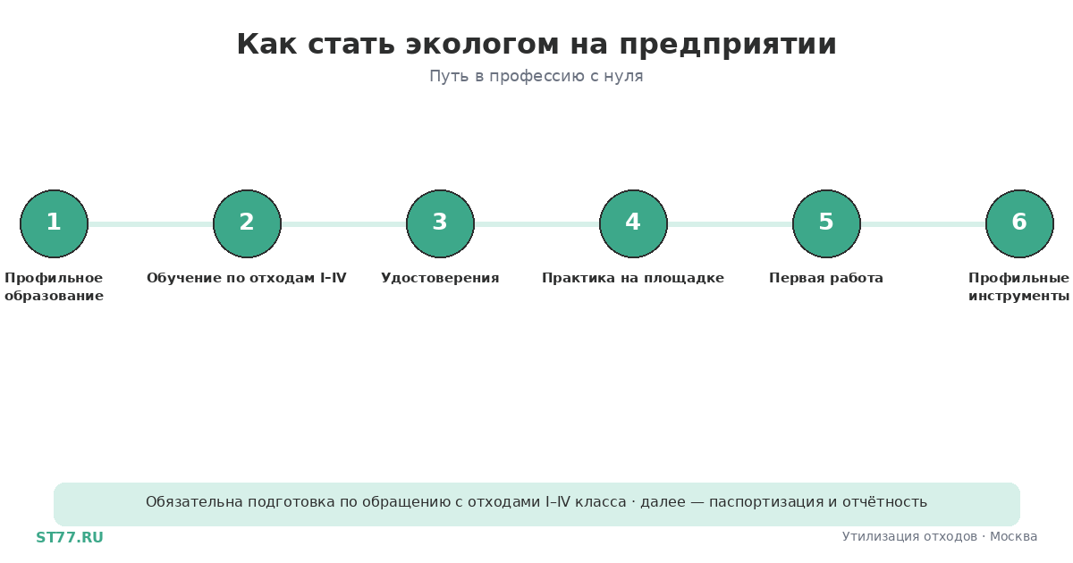 Как стать экологом на предприятии с нуля