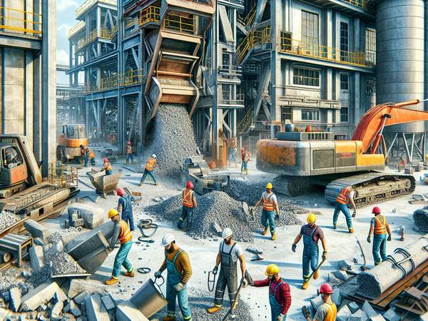 лом бетона при строительстве и ремонте производственных зданий и сооружений