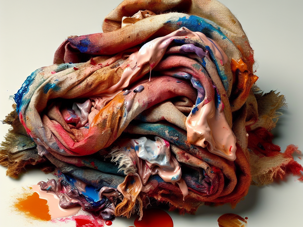 обтирочный материал, загрязненный лакокрасочными материалами (в количестве 5 % и более)